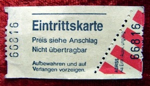 Eintrittskarte